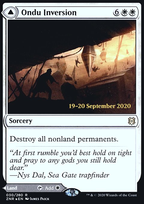 Ondu Inversion // Ondu Skyruins [Zendikar Rising Prerelease Promos]