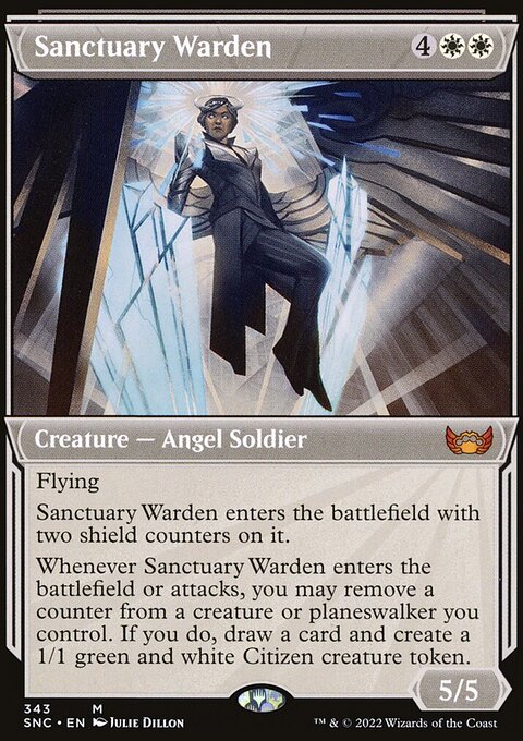 Sanctuary Warden (Showcase Art Deco) [Streets of New Capenna]