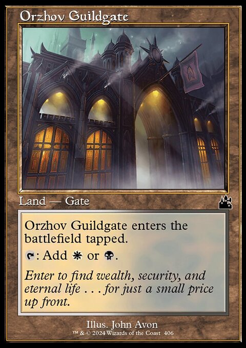 Orzhov Guildgate (Retro Frame) [Ravnica Remastered]