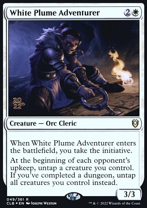 White Plume Adventurer [Commander Legends: Battle for Baldur's Gate Prerelease Promos]