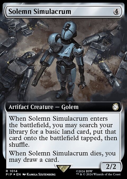 Solemn Simulacrum (Extended Art) (Surge Foil) [Fallout]