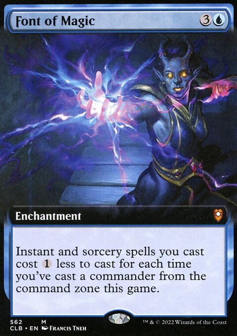Font of Magic (Extended Art) [Commander Legends: Battle for Baldur's Gate]