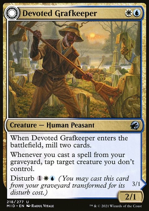 Devoted Grafkeeper // Departed Soulkeeper [Innistrad: Midnight Hunt]