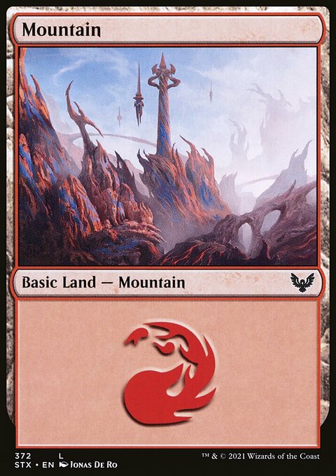 Mountain (372) [Strixhaven: School of Mages]