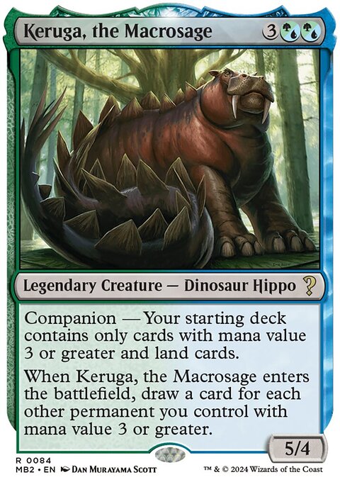 Keruga, the Macrosage (White Border) [Mystery Booster 2]