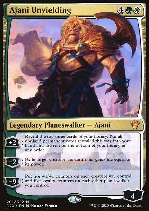 Ajani Unyielding [Commander 2020]