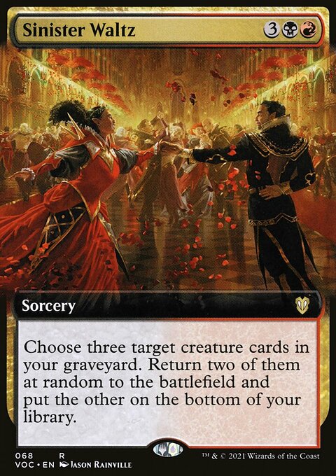 Sinister Waltz (Extended Art) [Innistrad: Crimson Vow Commander]