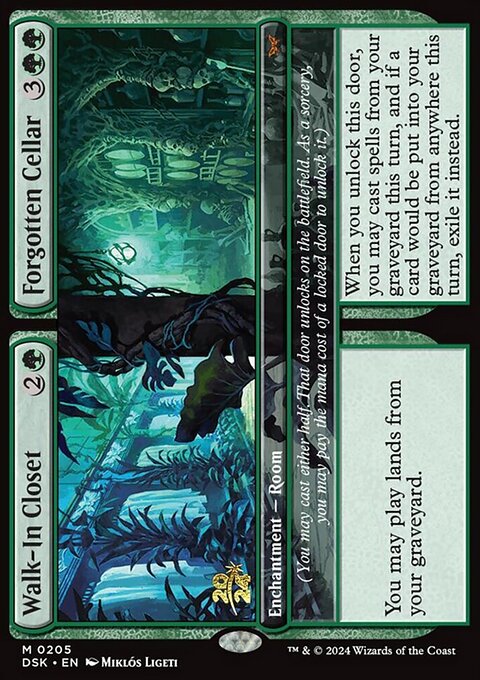 Walk-In Closet // Forgotten Cellar [Duskmourn: House of Horror Prerelease Promos]