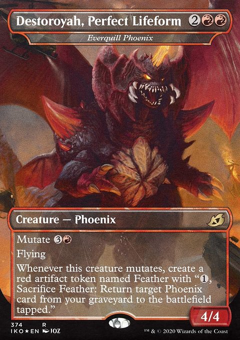 Everquill Phoenix - Destoroyah, Perfect Lifeform (Godzilla Series) [Ikoria: Lair of Behemoths]