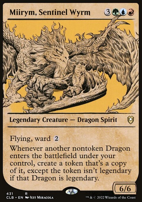 Miirym, Sentinel Wyrm (Showcase) [Commander Legends: Battle for Baldur's Gate]
