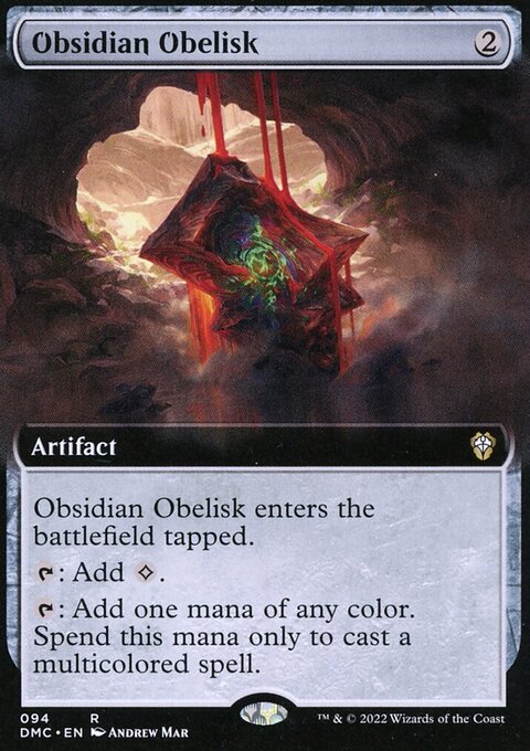 Obsidian Obelisk (Extended Art) [Dominaria United Commander]