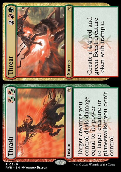 Thrash // Threat [Ravnica Remastered]