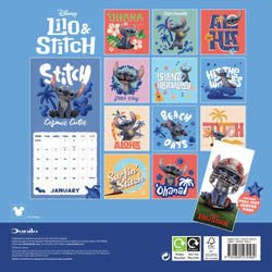 Lilo & Stitch Movie - 2026 Square Wall Calendar