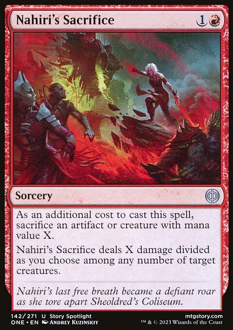 Nahiri's Sacrifice [Phyrexia: All Will Be One]