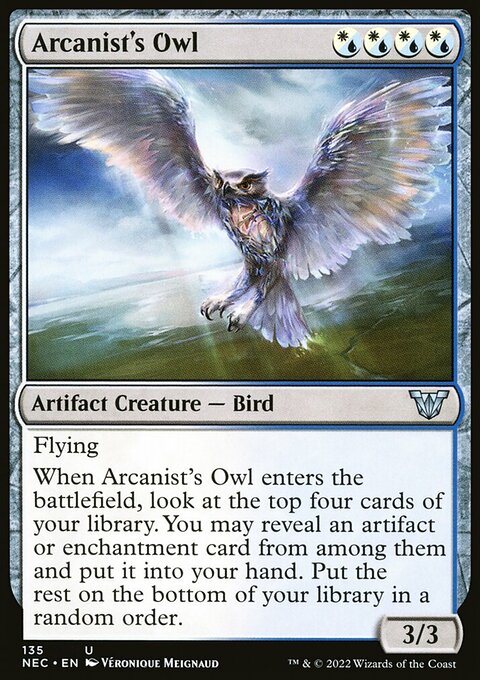 Arcanist's Owl [Kamigawa: Neon Dynasty Commander]