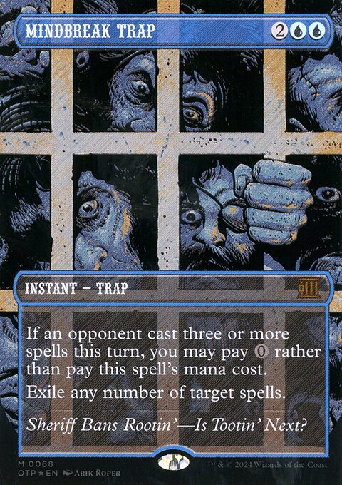 Mindbreak Trap (Textured Foil) [Outlaws of Thunder Junction: Breaking News]