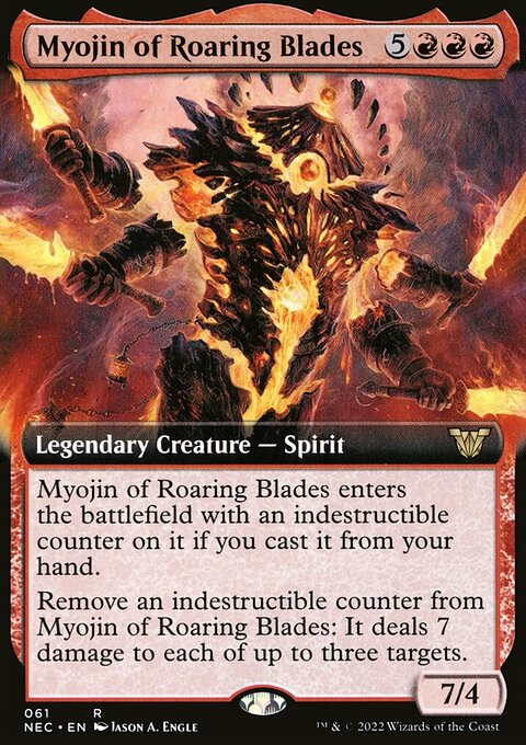 Myojin of Roaring Blades (Extended Art) [Kamigawa: Neon Dynasty Commander]