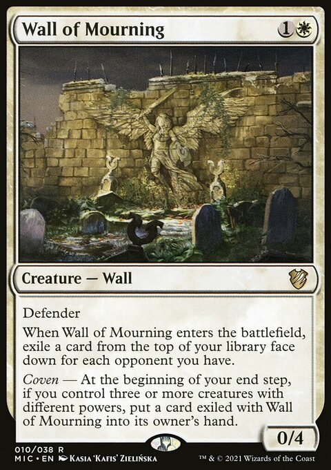 Wall of Mourning [Innistrad: Midnight Hunt Commander]