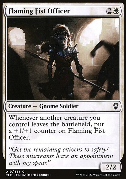 Flaming Fist Officer [Commander Legends: Battle for Baldur's Gate]