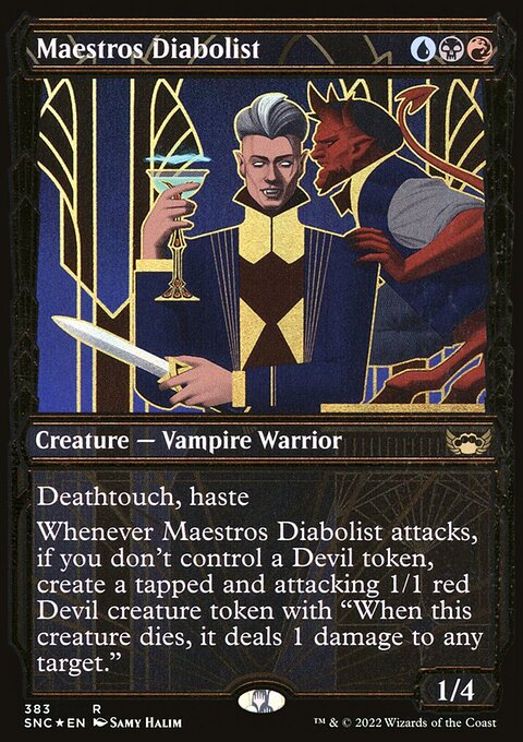 Maestros Diabolist (Showcase Golden Age Gilded Foil) [Streets of New Capenna]