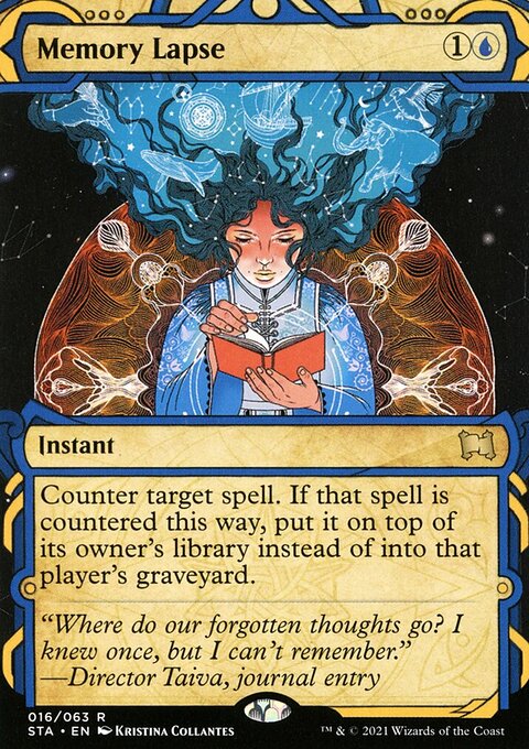 Memory Lapse (Foil Etched) [Strixhaven: School of Mages Mystical Archive]