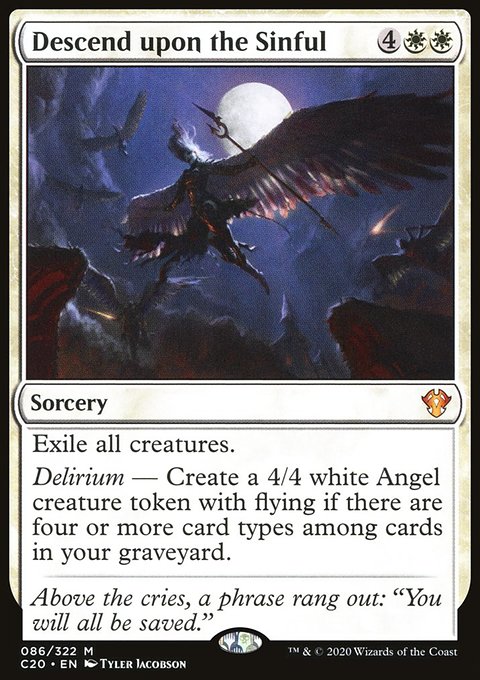 Descend upon the Sinful [Commander 2020]