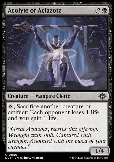 Acolyte of Aclazotz [The Lost Caverns of Ixalan]