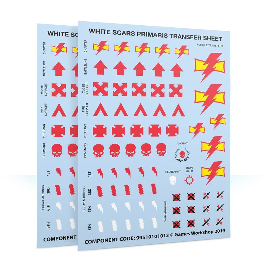 Warhammer 40,000: White Scars Primaris Upgrades & Transfers