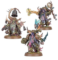 Warhammer 40,000: Malignant Plaguecaster, Noxious Blightbringer, and Plague Marine Champion (Chosen of Mortarion) - LOCAL PICK UP ONLY
