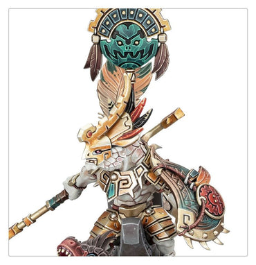 Age of Sigmar: Seraphon: Saurus Scar-Veteran on Aggradon