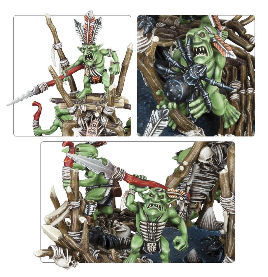 Age of Sigmar: Gloomspite Gitz: Arachnarok Spider with Spiderfang Warparty Local Pick-up