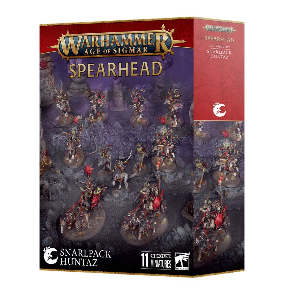 Age of Sigmar: Spearhead: Gloomspite Gitz – Snarlpack Huntaz