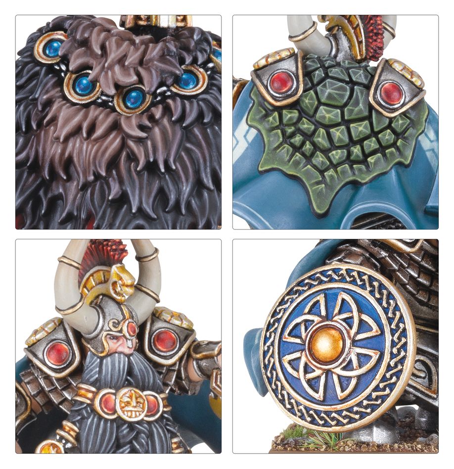 Warhammer Fantasy: Dwarfen Mountain Holds: Dwarf Lords With Shieldbearers