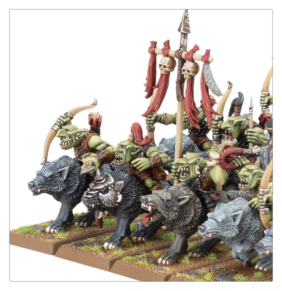 Warhammer Fantasy: O&G Tribes: Goblin Wolf Rider Mob
