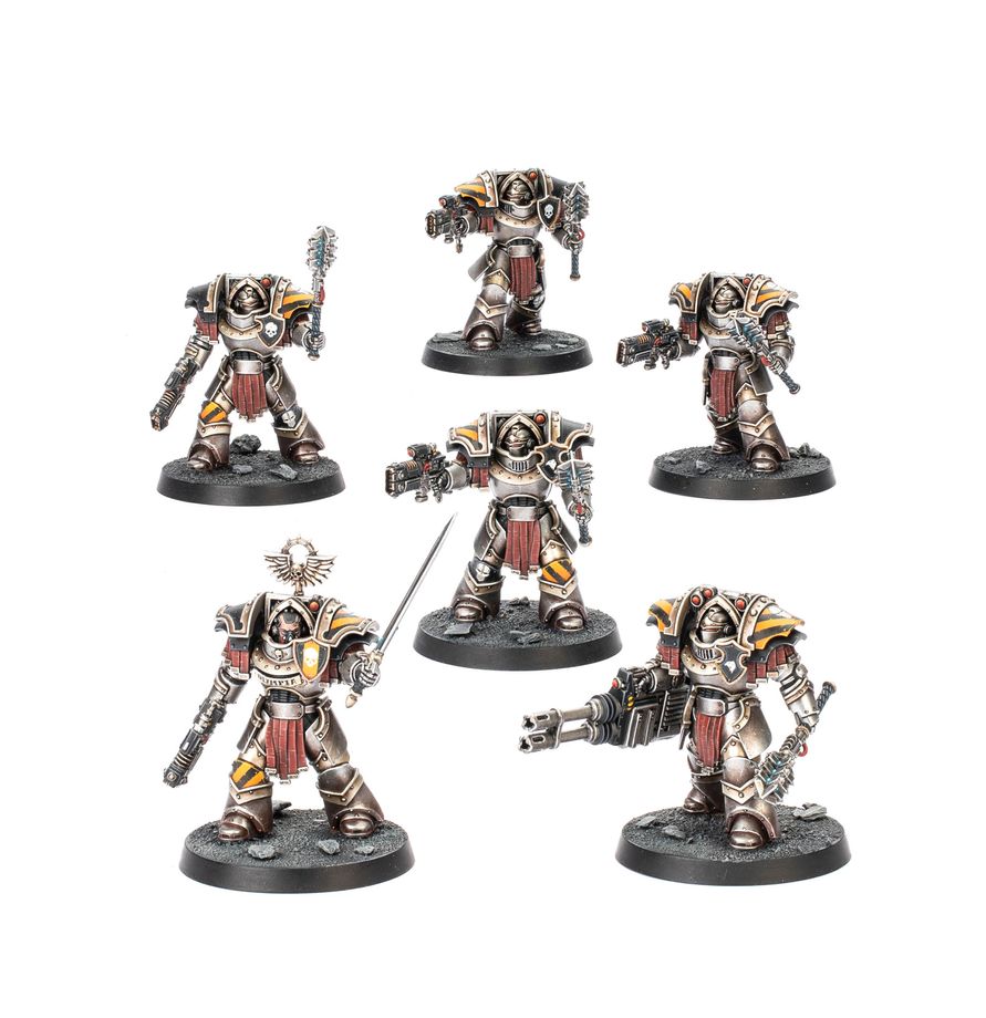 Warhammer: The Horus Heresy: Cataphractii Terminators with Volkite Chargers and Power Mauls