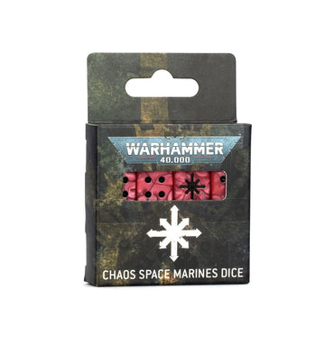 Warhammer 40000: Chaos Space Marines Dice - PRE-ORDER 25th MAY