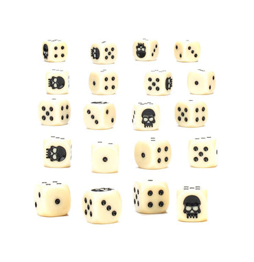 Warhammer 20 White Dice
