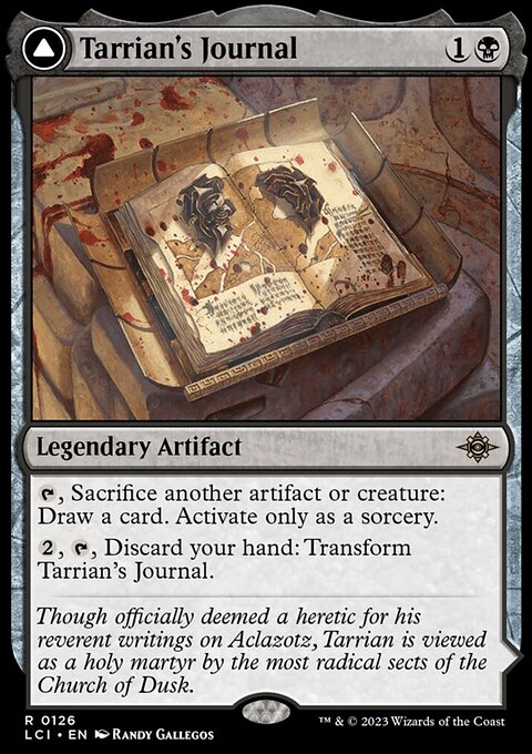 Tarrian's Journal // The Tomb of Aclazotz [The Lost Caverns of Ixalan]
