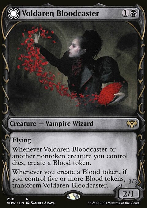 Voldaren Bloodcaster // Bloodbat Summoner (Showcase Fang Frame) [Innistrad: Crimson Vow]