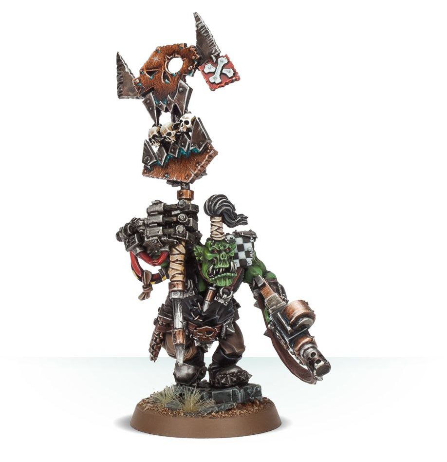 Warhammer 40,000: Orks - Ork Nob with Waaagh! Banner