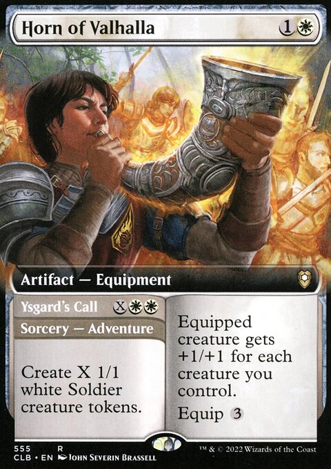 Horn of Valhalla // Ysgard's Call (Extended Art) [Commander Legends: Battle for Baldur's Gate]