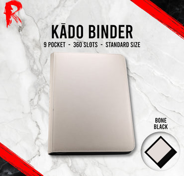 Kādo Binder - 9 Pocket Standard Zip Binder - Bone