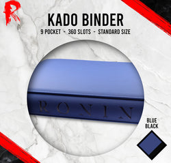 Kādo Binder - 9 Pocket Standard Zip Binder - Blue