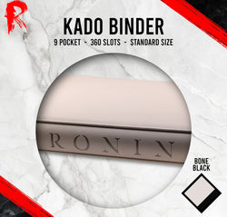 Kādo Binder - 9 Pocket Standard Zip Binder - Bone