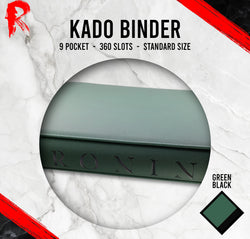 Kādo Binder - 9 Pocket Standard Zip Binder - Green