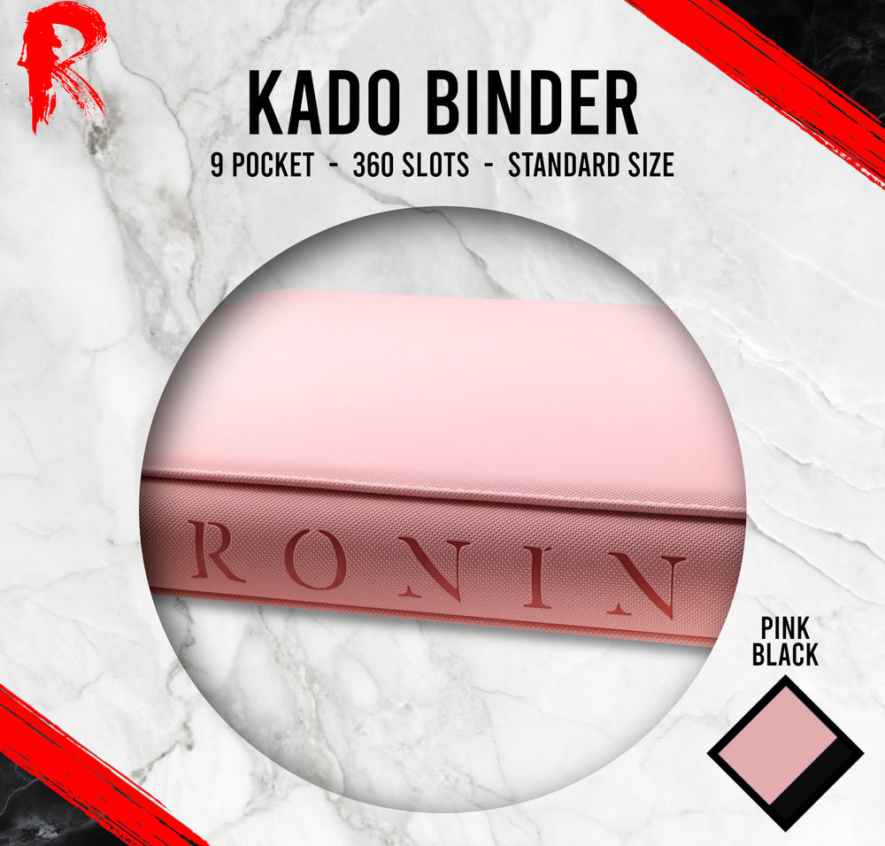 Kādo Binder - 9 Pocket Standard Zip Binder - Pink