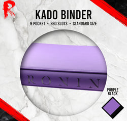 Kādo Binder - 9 Pocket Standard Zip Binder - Purple