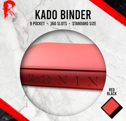 Kādo Binder - 9 Pocket Standard Zip Binder - Red