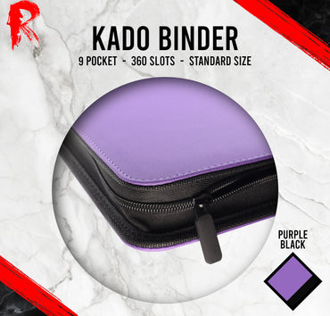 Kādo Binder - 9 Pocket Standard Zip Binder - Purple
