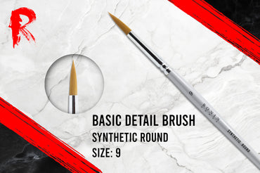 Ronin Games Brushes - Synthetic Round Brush - Size 9